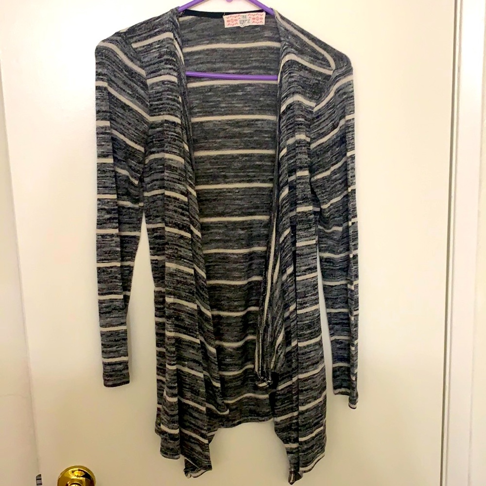 High Low Black Cardigan